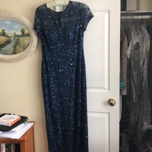 Adrianna Papell Sequined Mother of the Bride Dress